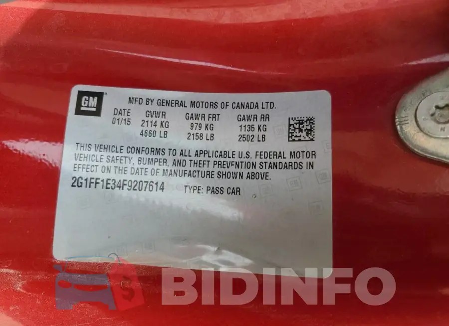 2G1FF1E34F9207614 Photo# 13