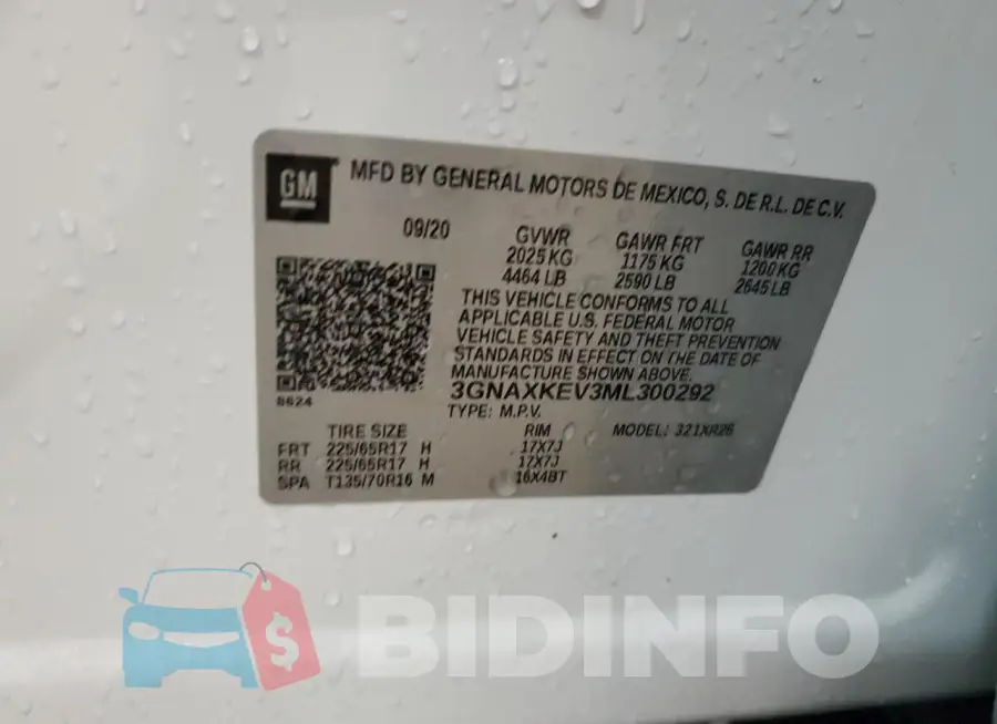 3GNAXKEV3ML300292 Photo# 12