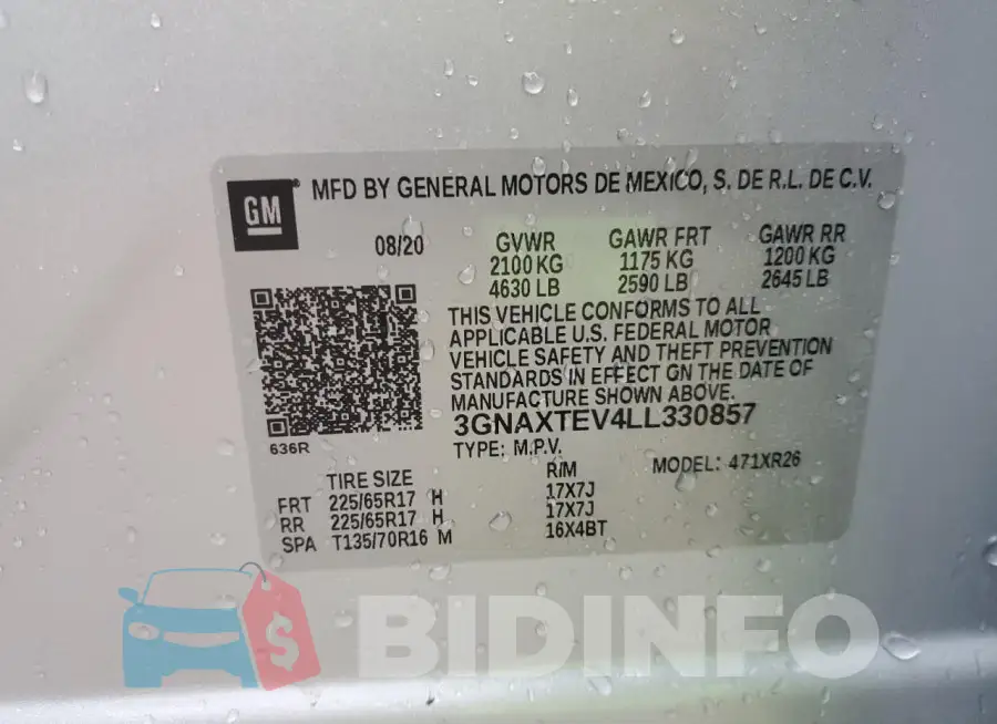 3GNAXTEV4LL330857 Photo# 13