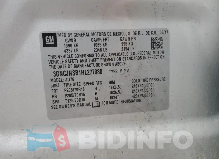 3GNCJNSB1HL277980 Photo# 12
