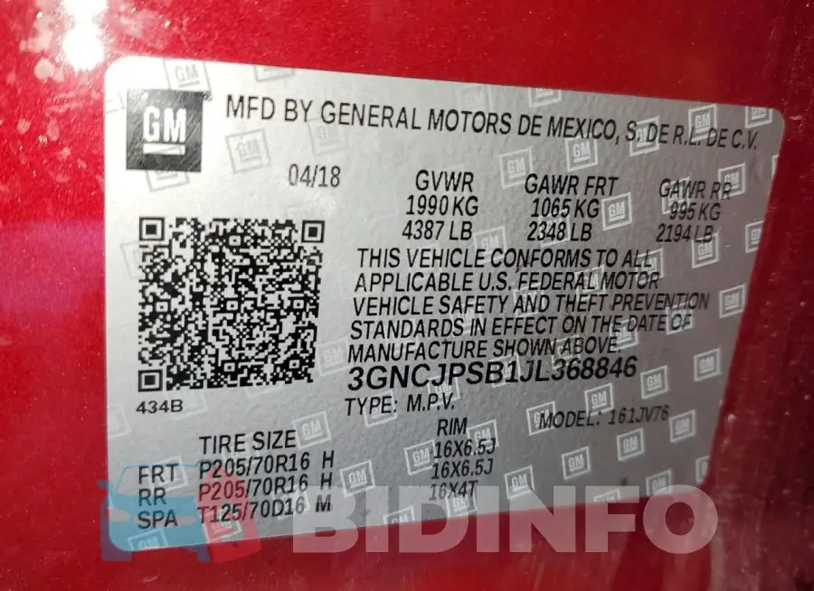 3GNCJPSB1JL368846 Photo# 14