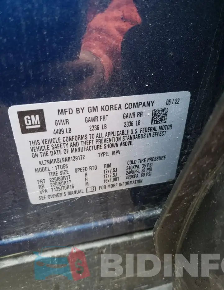 KL79MRSL9NB139172 Photo# 12