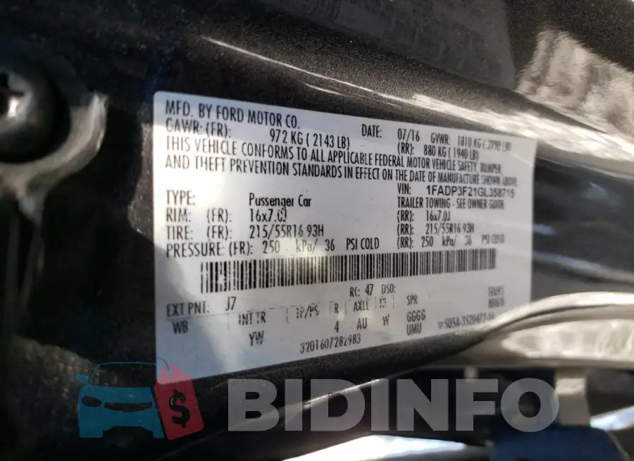 1FADP3F21GL358715 Photo# 12