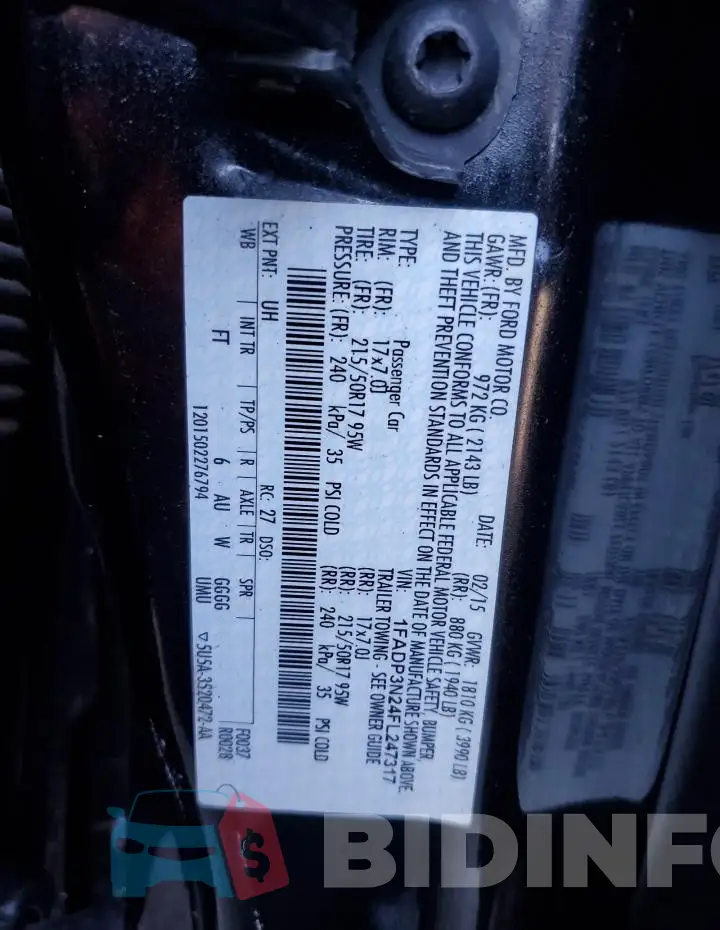 1FADP3N24FL247317 Photo# 12