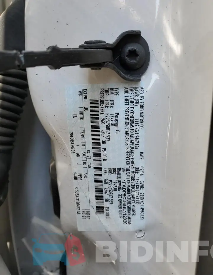 1FADP5CU6GL112020 Photo# 13