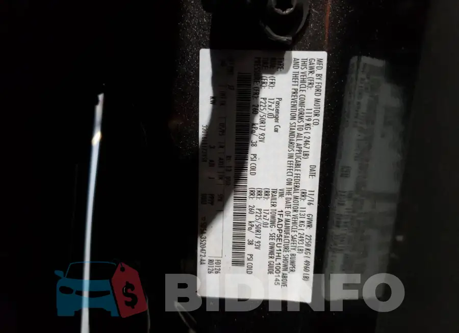 1FADP5EU1HL100145 Photo# 12