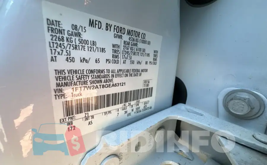 1FT7W2AT8GEA63121 Photo# 10