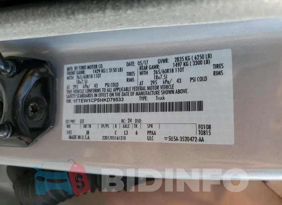 1FTEW1CP5HKD79533 Photo# 12