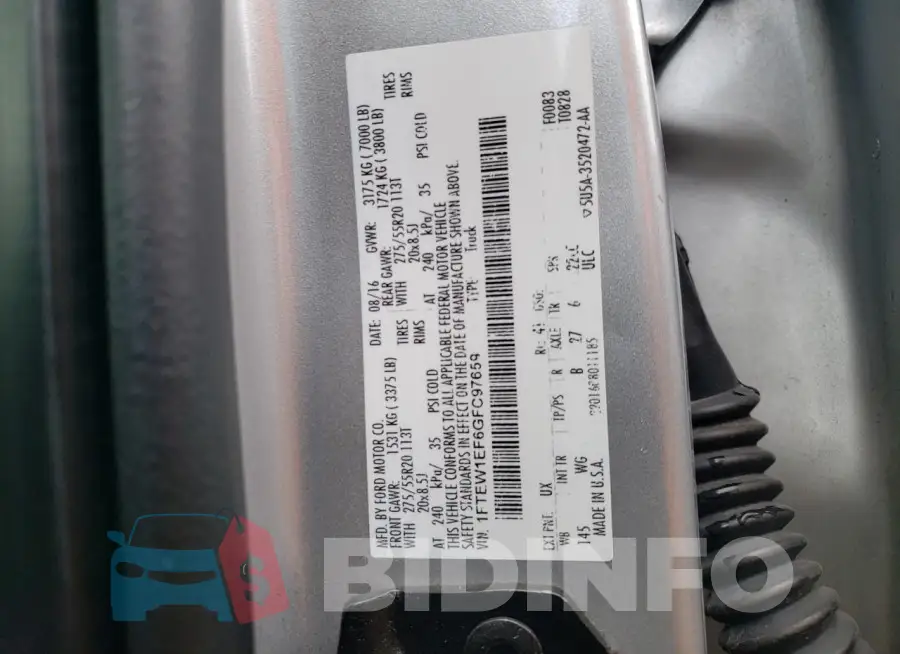 1FTEW1EF6GFC97659 Photo# 12