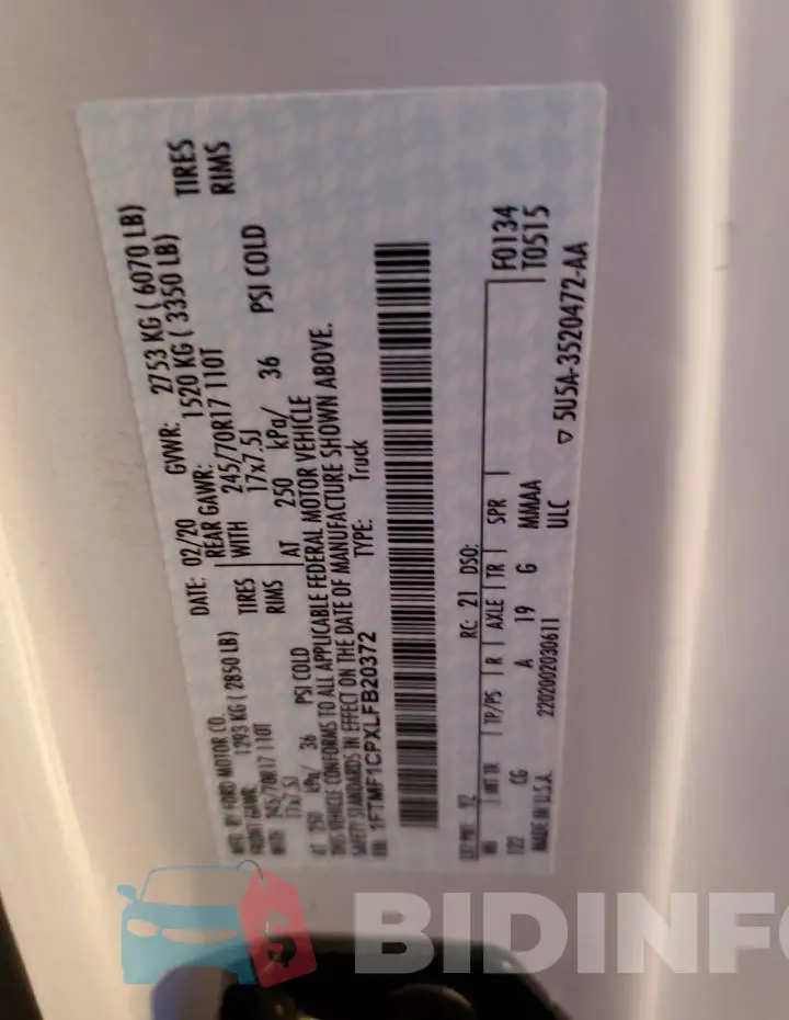 1FTMF1CPXLFB20372 Photo# 12