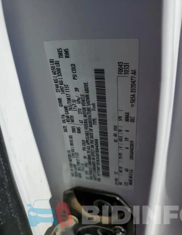 1FTMF1E83GFB84569 Photo# 12