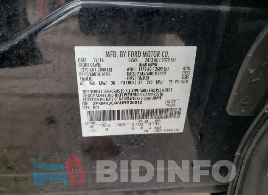 2FMPK3G96HBB20812 Photo# 13