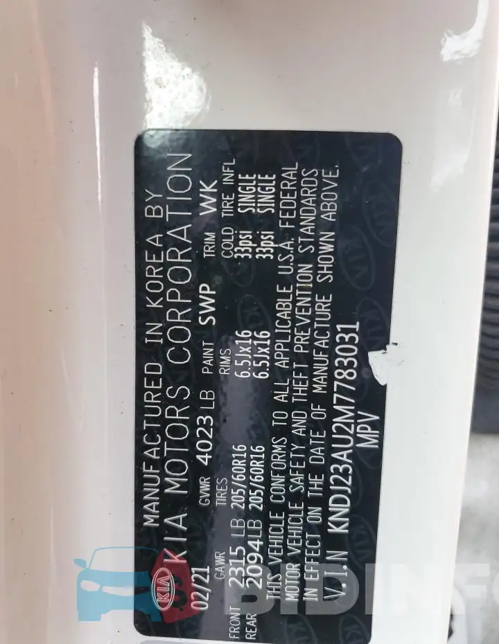 KNDJ23AU2M7783031 Photo# 13