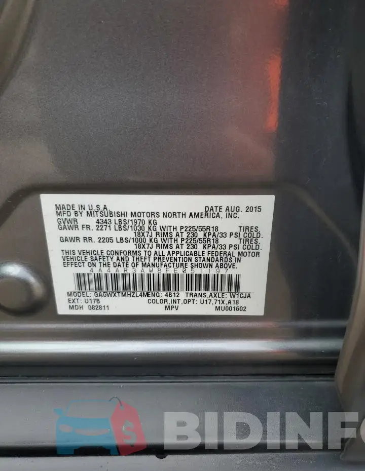 4A4AR3AW8FE051197 Photo# 13