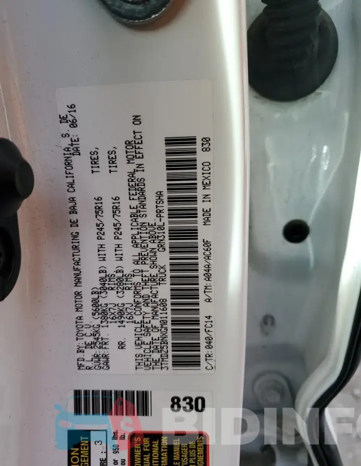 3TMDZ5BNXGM011608 Photo# 12
