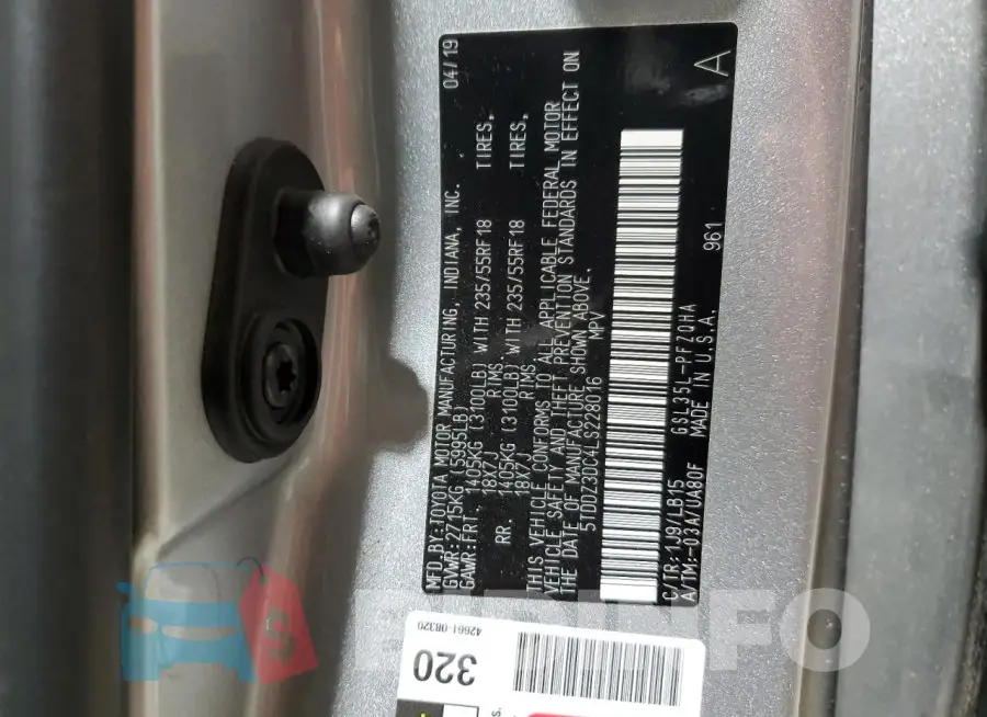5TDDZ3DC4LS228016 Photo# 14