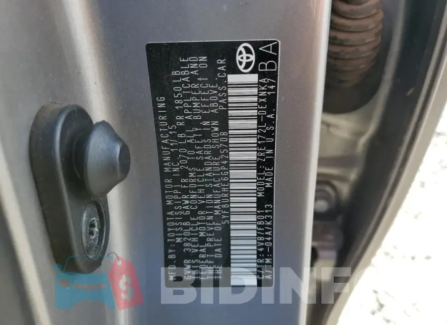 5YFBURHE6GP425708 Photo# 12