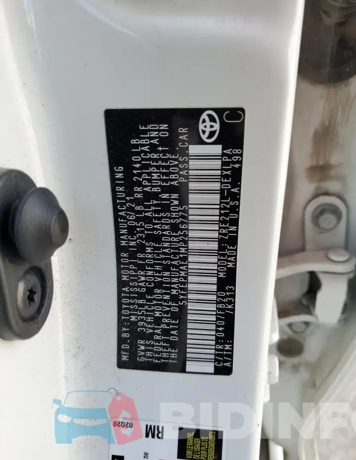 5YFEPMAE1MP256775 Photo# 12