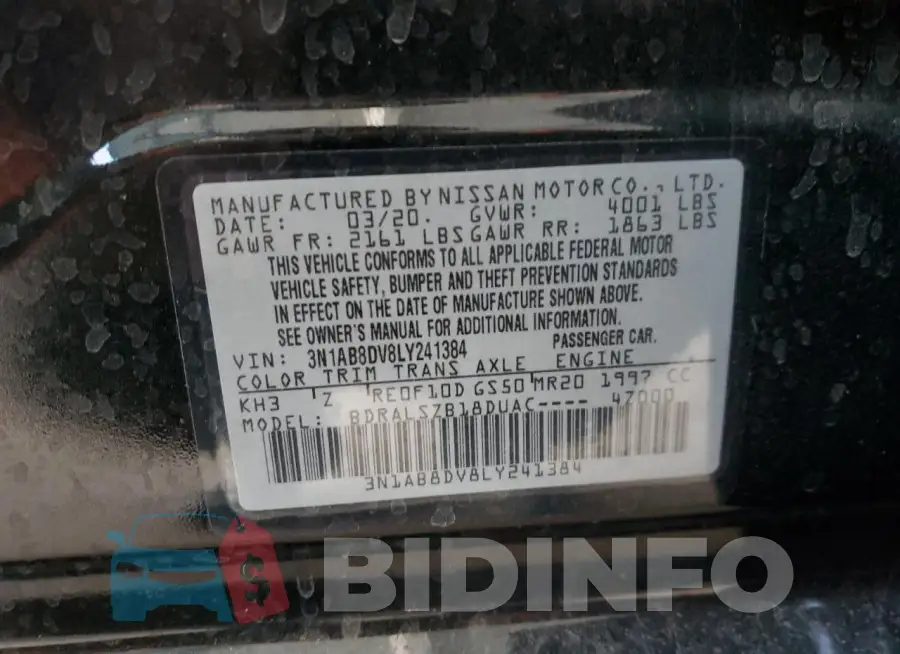 3N1AB8DV8LY241384 Photo# 12