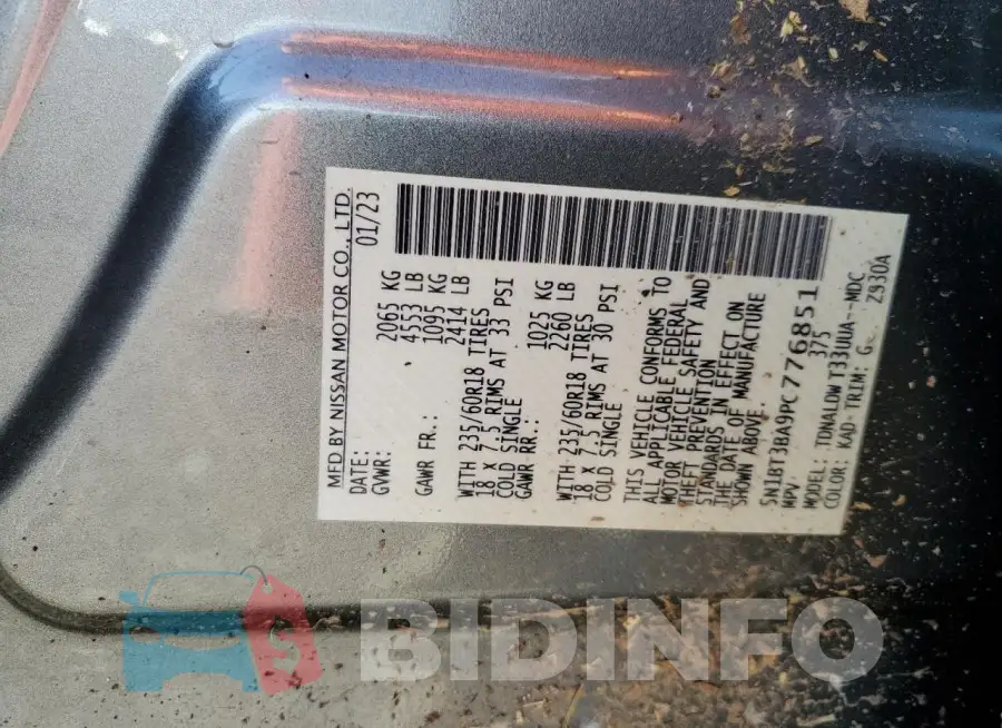5N1BT3BA9PC776851 Photo# 12