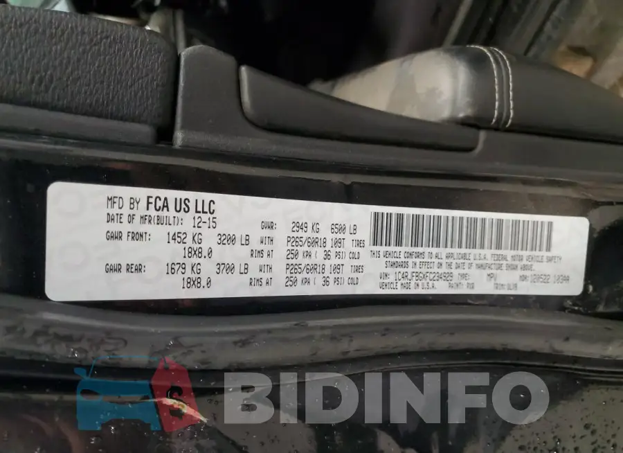 1C4RJFBGXFC234929 Photo# 12