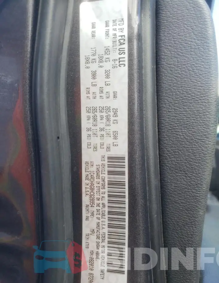 1C4RDHAG8HC628954 Photo# 13
