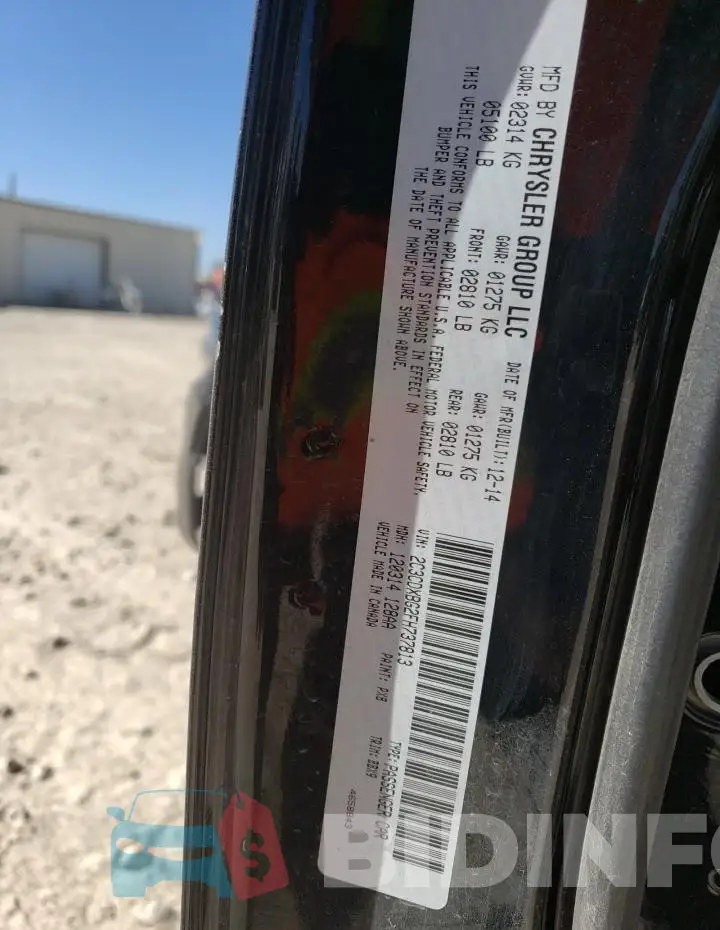 2C3CDXBG2FH737813 Photo# 13