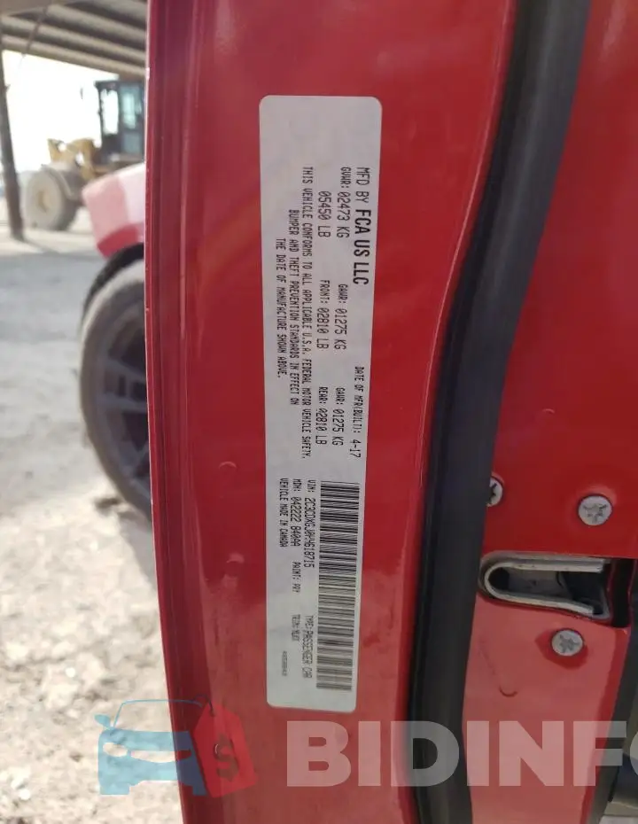 2C3CDXGJ0HH618715 Photo# 13