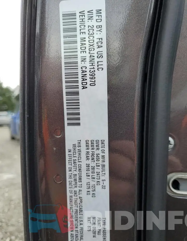 2C3CDXGJ4NH139970 Photo# 12