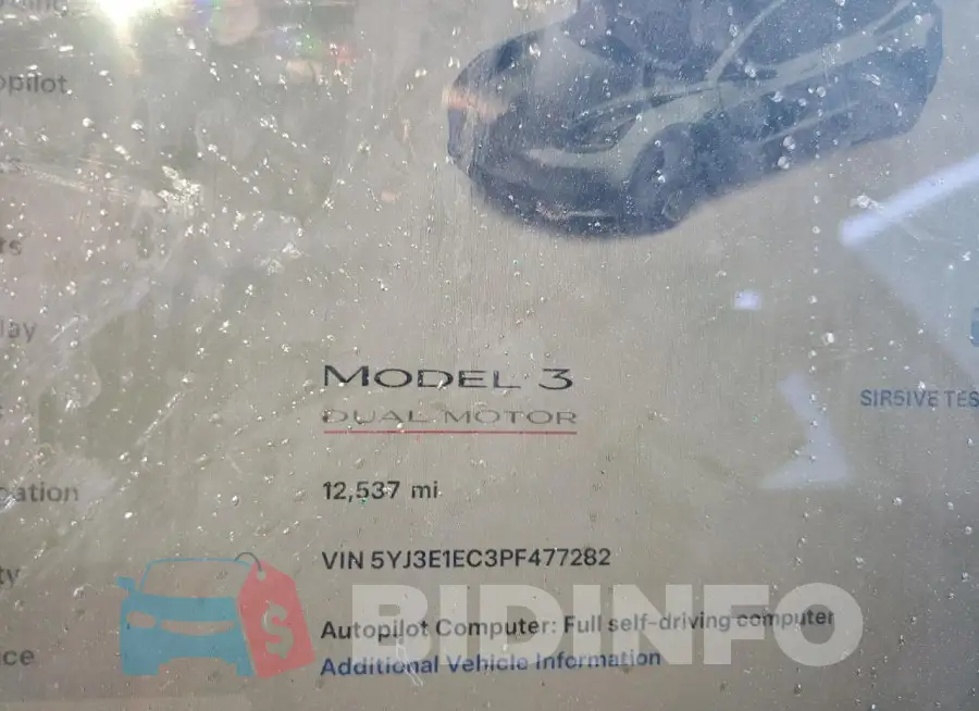 5YJ3E1EC3PF477282 Photo# 9