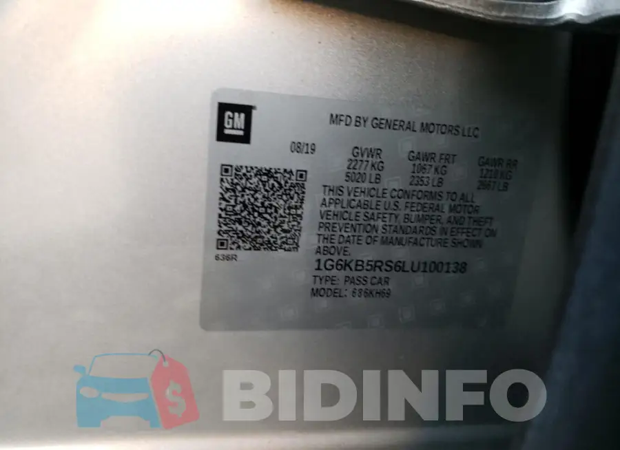 1G6KB5RS6LU100138 Photo# 13