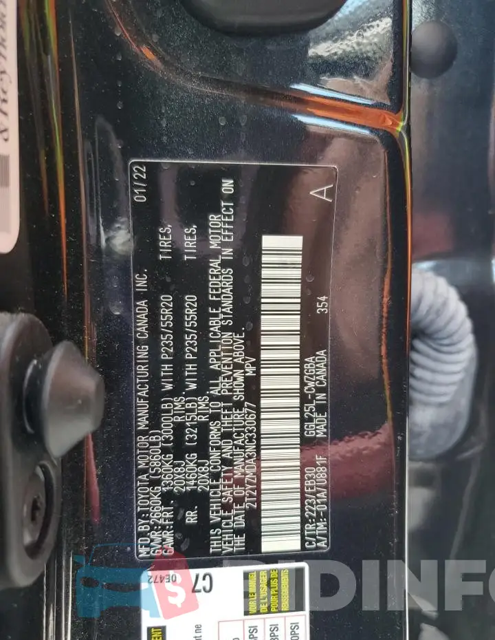 2T2YZMDA3NC330677 Photo# 14