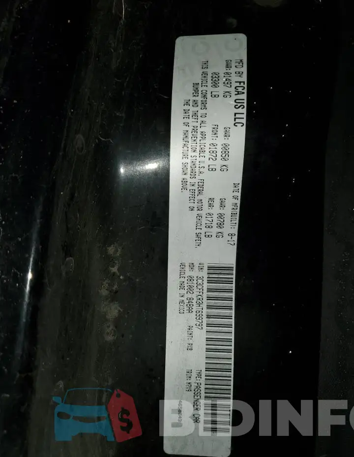 3C3CFFKR3HT699797 Photo# 12