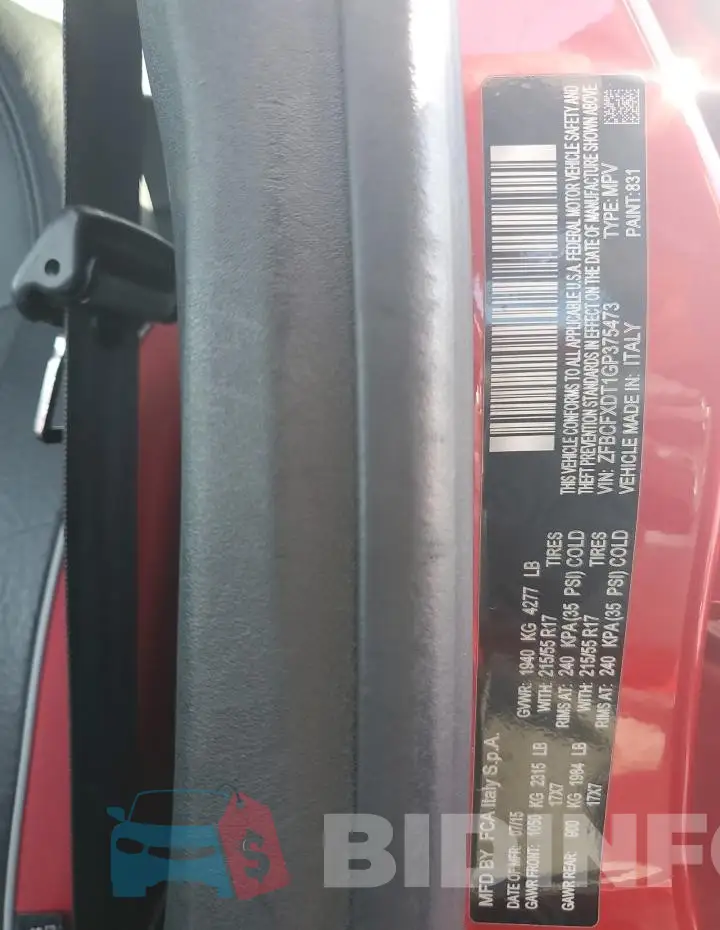 ZFBCFXDT1GP375473 Photo# 13