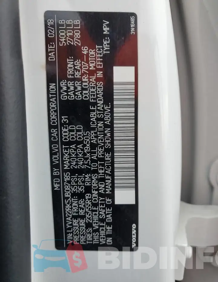 LYVA22RK5JB087185 Photo# 13