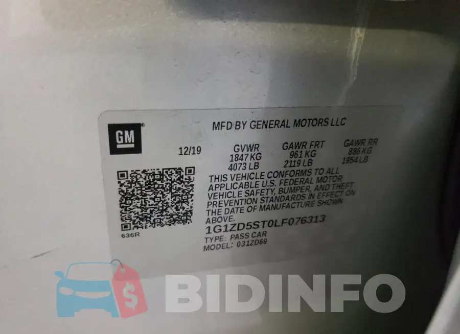 1G1ZD5ST0LF076313 Photo# 12
