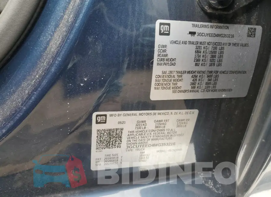 3GCUYEED4MG353216 Photo# 12
