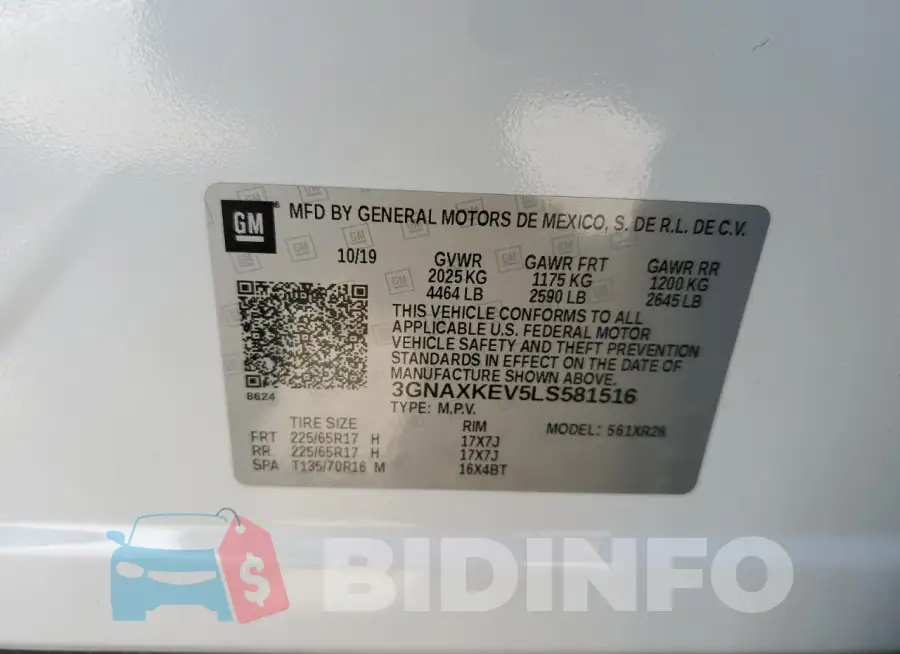 3GNAXKEV5LS581516 Photo# 13