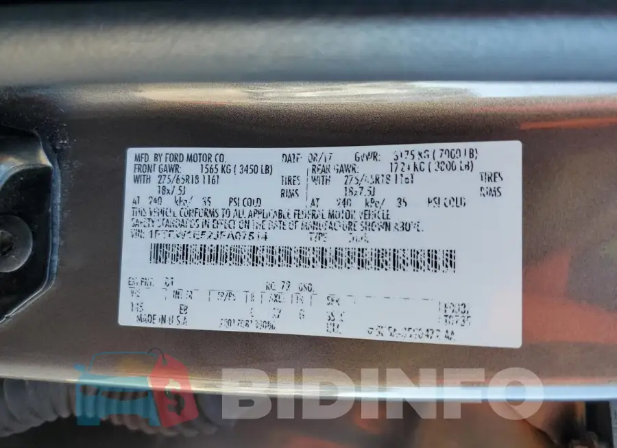 1FTEW1E52JFA07514 Photo# 12