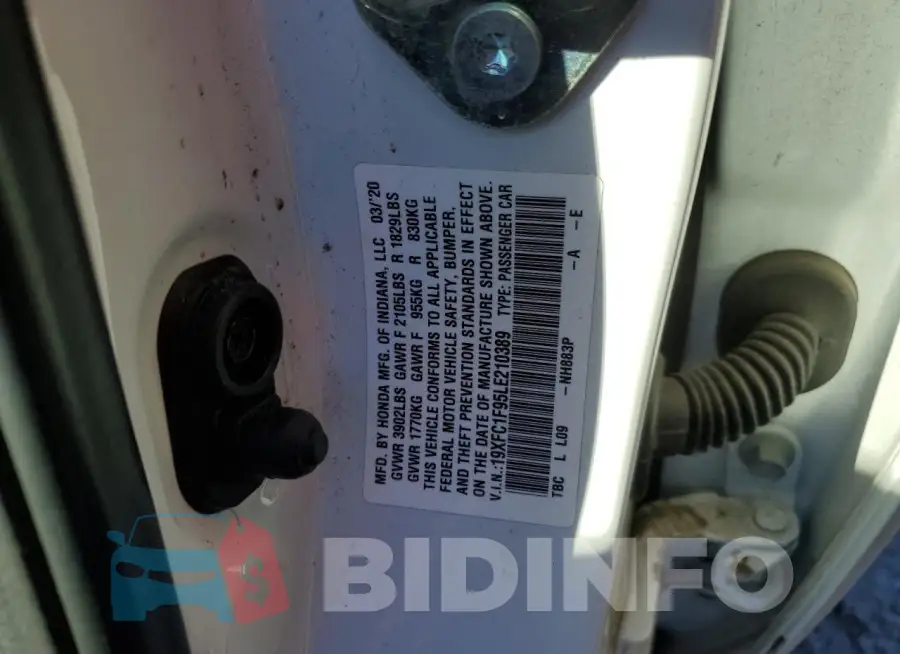 19XFC1F95LE210389 Photo# 12