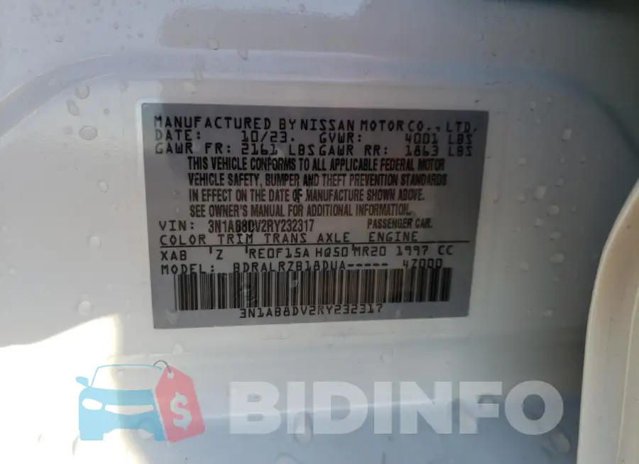 3N1AB8DV2RY232317 Photo# 13