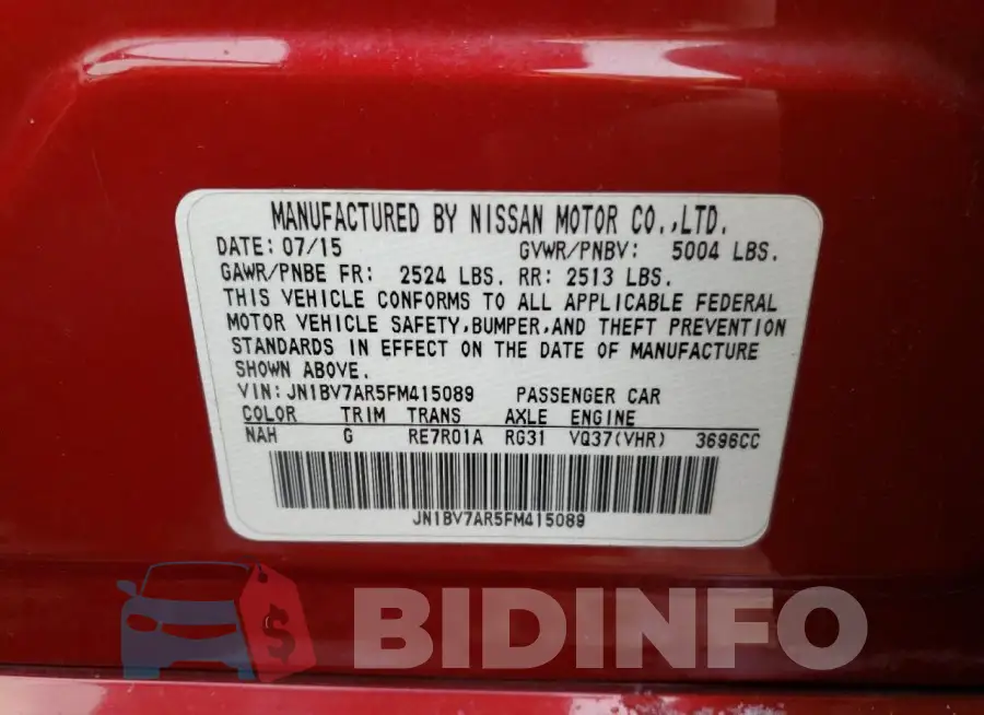 JN1BV7AR5FM415089 Photo# 12