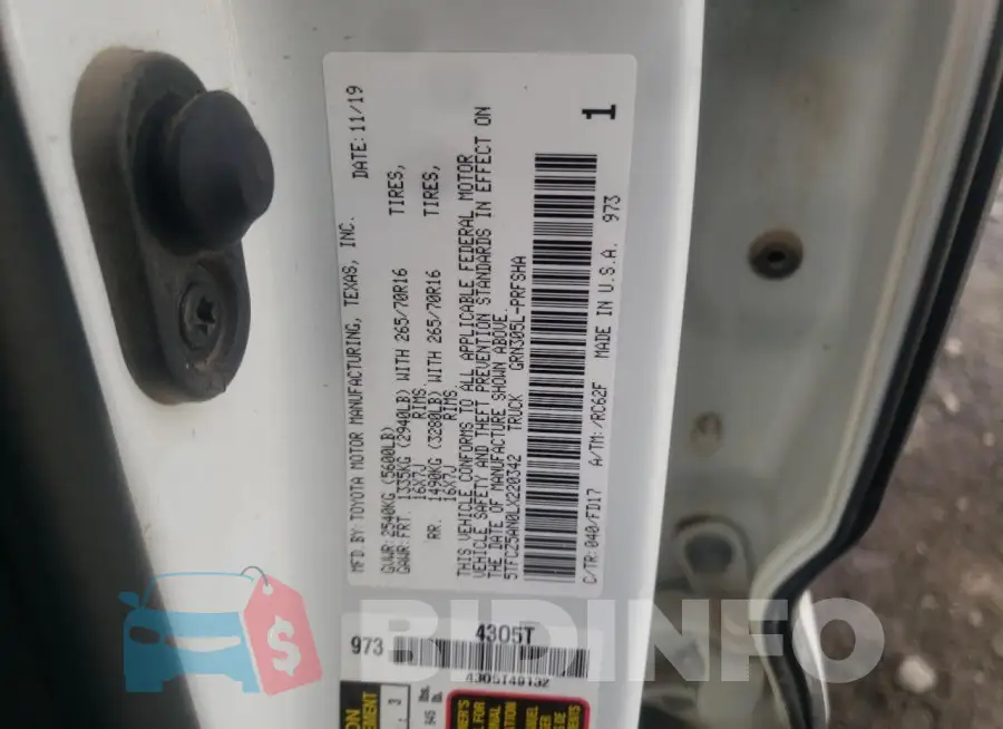 5TFCZ5AN0LX220342 Photo# 12