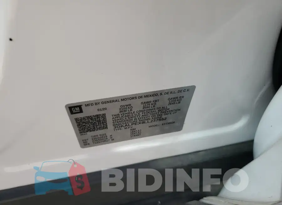 3GKALPEX8LL237552 Photo# 14
