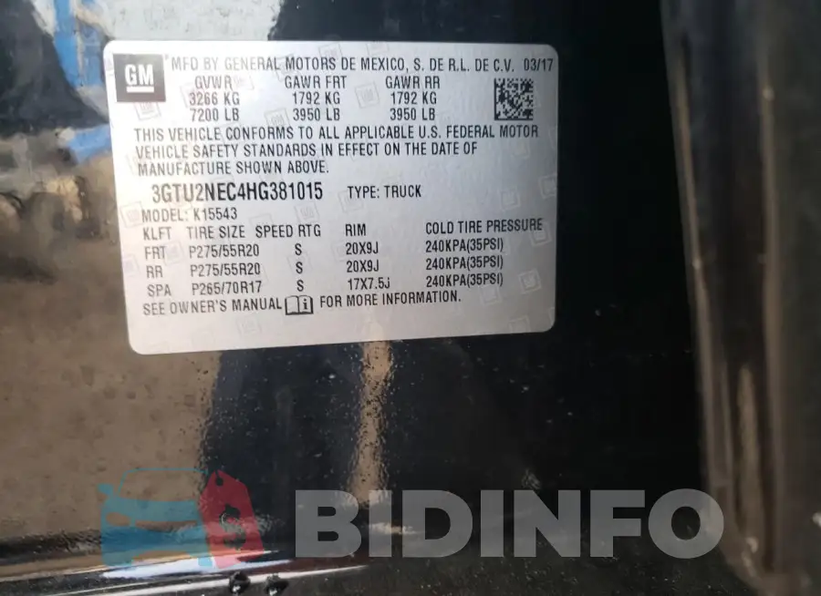 3GTU2NEC4HG381015 Photo# 12