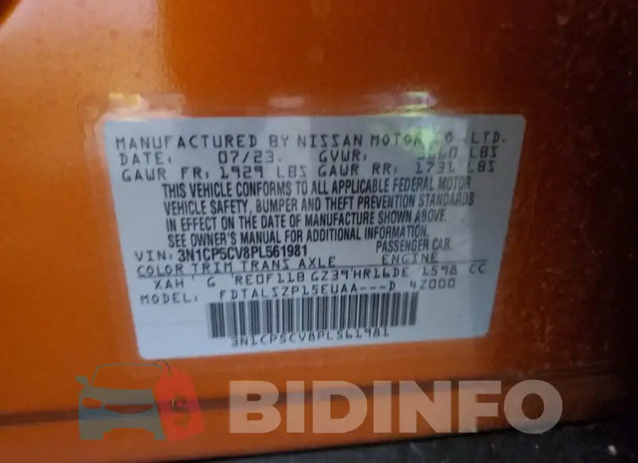 3N1CP5CV8PL561981 Photo# 13