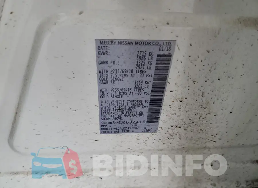 5N1DR2MN5JC632416 Photo# 12