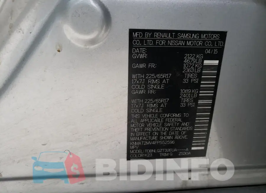 KNMAT2MV4FP552596 Photo# 12