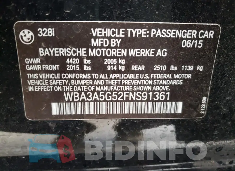 WBA3A5G52FNS91361 Photo# 12