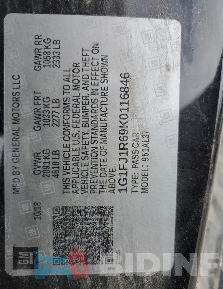 1G1FJ1R69K0116846 Photo# 12